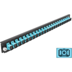 Delock 19″ Splice Box Front Panel 24 port SC Simplex aqua