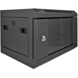 Delock 10″ Network Cabinet with glass door 4U black