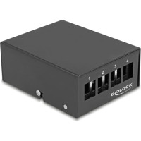 Delock Keystone Patch Panel 4 Port black