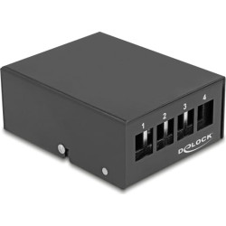 Delock Keystone Patch Panel 4 Port black