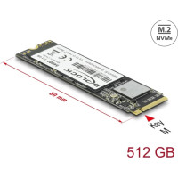 Delock M.2 SSD PCIe / NVMe Key M 2280 - 512 GB