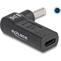 Delock Adapter for Laptop Charging Cable USB Type-C™ female to HP 4.5 x 3.0 mm male 90° angled