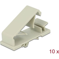 Delock Cable holder with Expansion Anchor grey 10 pieces