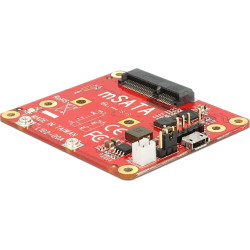 Delock Converter Raspberry Pi USB Micro-B female / USB pin header > mSATA 6 Gb/s