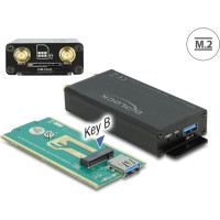 Delock USB 3.0 Converter for M.2 Key B module with SIM slot and enclosure