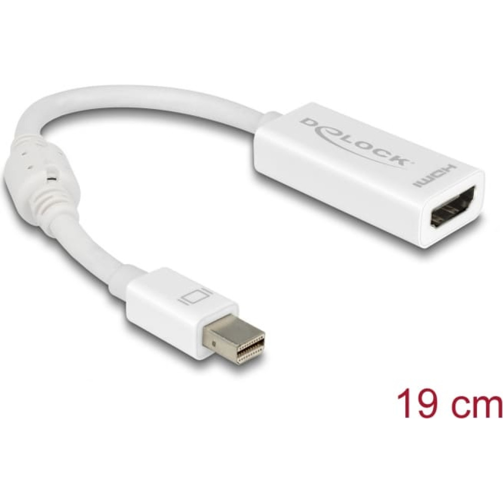 Delock Adapter mini Displayport 1.1 male  HDMI female Passive white