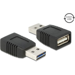 Delock Adapter EASY-USB 2.0-A male > USB 2.0-A female