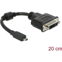 Delock Adapter HDMI Micro-D Stecker > DVI 24+5 Buchse 20 cm