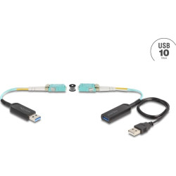 Delock USB 10 Gbps Type-A Extender Set over LC Duplex cable