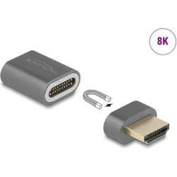 Delock HDMI Adapter male to female 8K 60 Hz magnetic