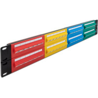 Delock 19″ Patch Panel 48 port Cat.5e 2U coloured