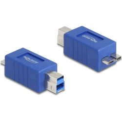 Delock USB 5 Gbps Adapter USB Type-B male to USB Micro-B male (crossed)