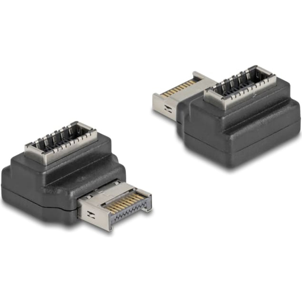 Delock Adapter USB 10 Gbps Type-E Key A male to female angled