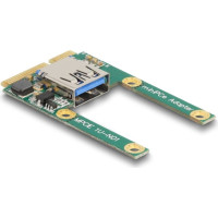 Delock Mini PCIe I/O 1 x USB 2.0 Type-A female full size / half size