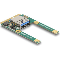 Delock Mini PCIe I/O 1 x USB 2.0 Type-A female full size / half size