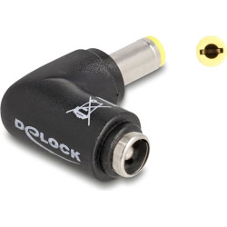 Delock DC Adapter 5.5 x 2.5 mm male to 5.5 x 2.5 female 90° angled