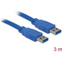 Kabelis USB3.0 A/M-A/M tips, 3m, zils, Delock