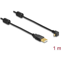 Delock Cable USB-A male > USB micro-B male angled 90° up / down