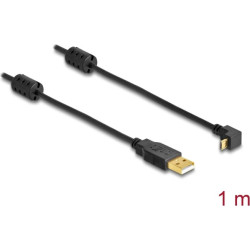 Delock Cable USB-A male > USB micro-B male angled 90° up / down