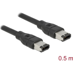 Delock Cable FireWire 6 pin male > 6 pin male 0.5 m