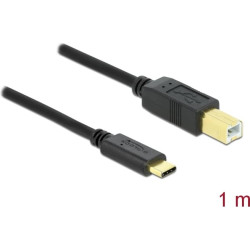 Delock USB 2.0 cable Type-C to Type-B 1 m