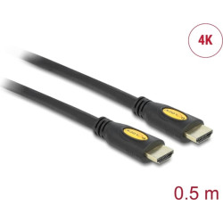 Delock Cable High Speed HDMI with Ethernet - HDMI-A male > HDMI-A male 4K 0.5 m