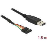 Delock Converter USB 2.0 male > TTL 6 pin pin header female 1.8 m (5 V)