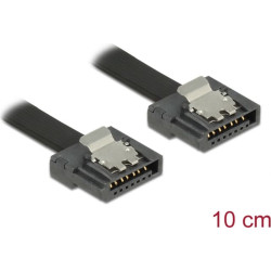 Delock SATA 6 Gb/s Cable 10 cm black FLEXI