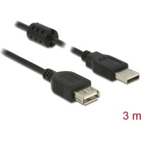Delock Extension cable USB 2.0 Type-A male > USB 2.0 Type-A female 3.0 m black