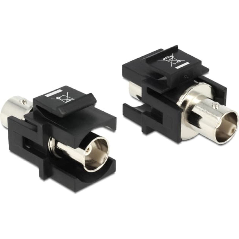 Delock Keystone module BNC female  BNC female black