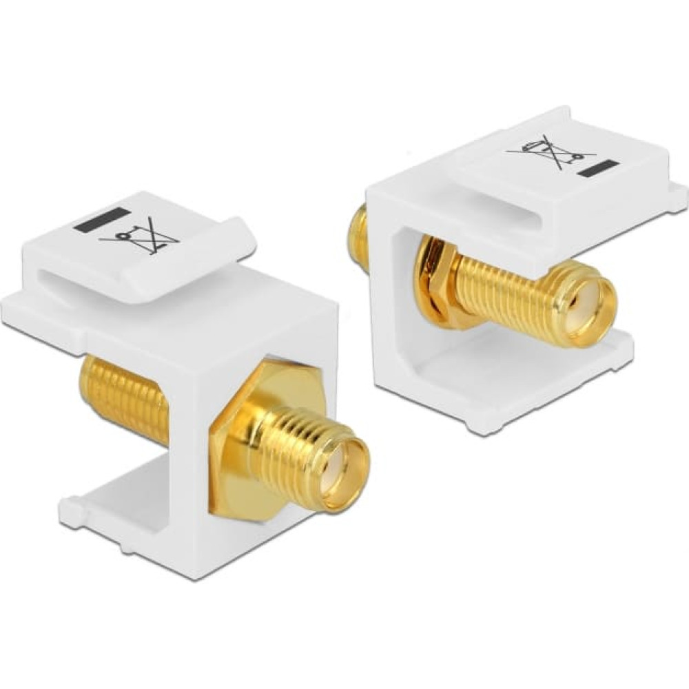 Delock Keystone Module SMA female > SMA female white