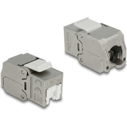 Delock Keystone Module RJ45 jack > LSA Cat.6A STP dust cover