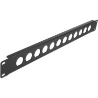Delock 19″ D-Type Patch Panel 12 Port black