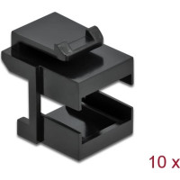 Delock Keystone cover black for fibre couplers 10 pieces