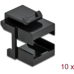 Delock Keystone cover black for fibre couplers 10 pieces