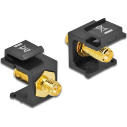 Delock Keystone Module RP-SMA female > RP-SMA female black