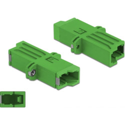 Delock Optic Fiber Coupler E2000 Simplex female to Simplex female Single-mode green