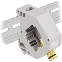 Delock DIN rail Adapter with Keystone binding post to binding post