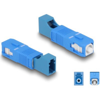 Delock Optical Fiber Hybrid Coupler SC Simplex male to LC Simplex female blue