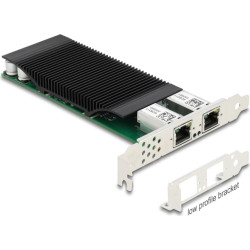 Delock PCI Express x4 Network Card Gigabit LAN 2 x RJ45 with PoE+ i350