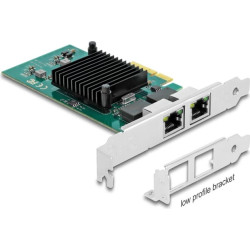 Delock PCI Express x4 Network Card Gigabit LAN 2 x RJ45 i82576