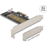 Delock PCI Express x4 Card to 1 x internal NVMe M.2 Key M 80 mm - Low Profile Form Factor