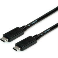 USB 3.2 Gen2 kabelis,  PD 20V5A, C-C, M/M, melns, 2m, Roline