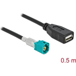 Delock Cable HSD Z male to USB 2.0 Type-A female 0.5 m