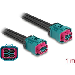 Delock Cable HDMTD Z quad jack to HDMTD Z quad jack 1 m IP67 Protection Class