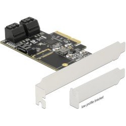 Delock 5 port SATA PCI Express x4 Card - Low Profile Form Factor