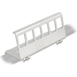 Delock Keystone Metal Mounting 6 Port for DIN rail