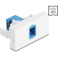 Delock Easy 45 Module SC Simplex female to SC Simplex female with laser protection flip inside blue / white