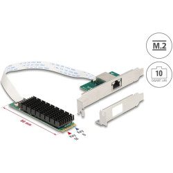 Delock M.2 Key B+M 1 x RJ45 10 Gigabit LAN Network Card