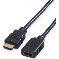 HDMI kabelis HS w.Eth., M/F, 1.0m, Value